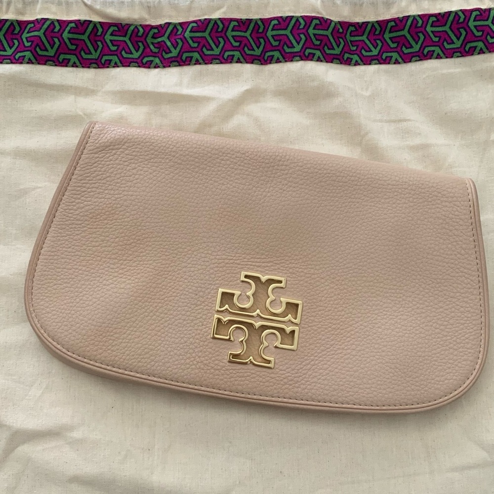 Tory Burch Blush Pink Britten Crossbody/Clutch